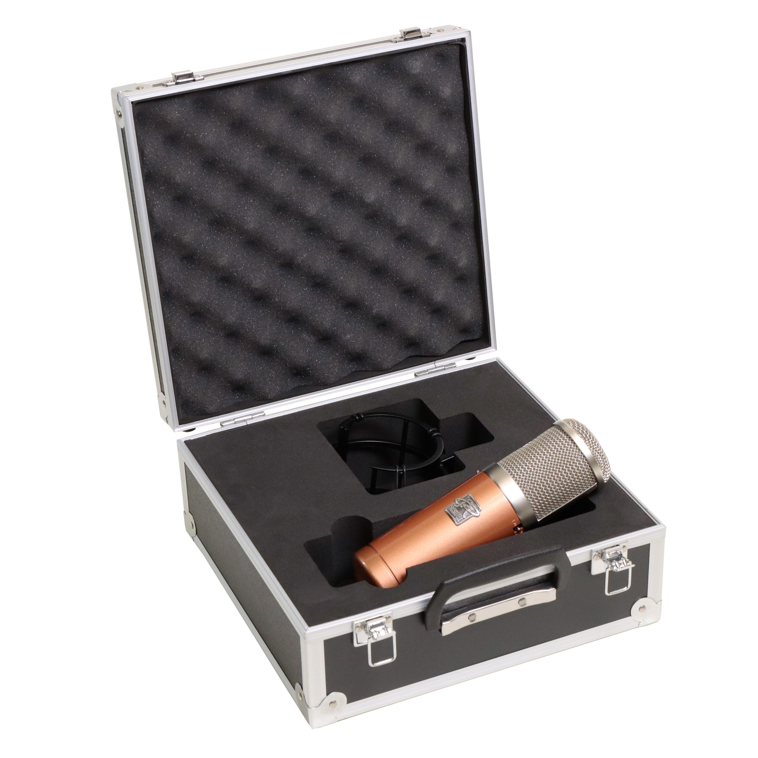 専用ショックマウントとケースが付属